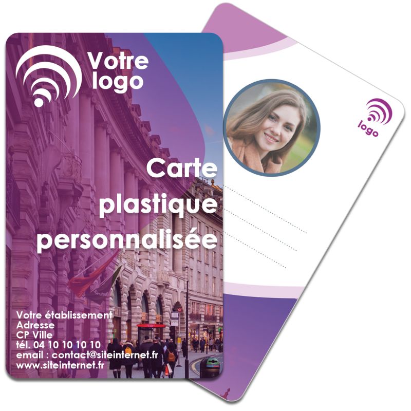 Fabrication de carte plastique personnalisée Recto Verso