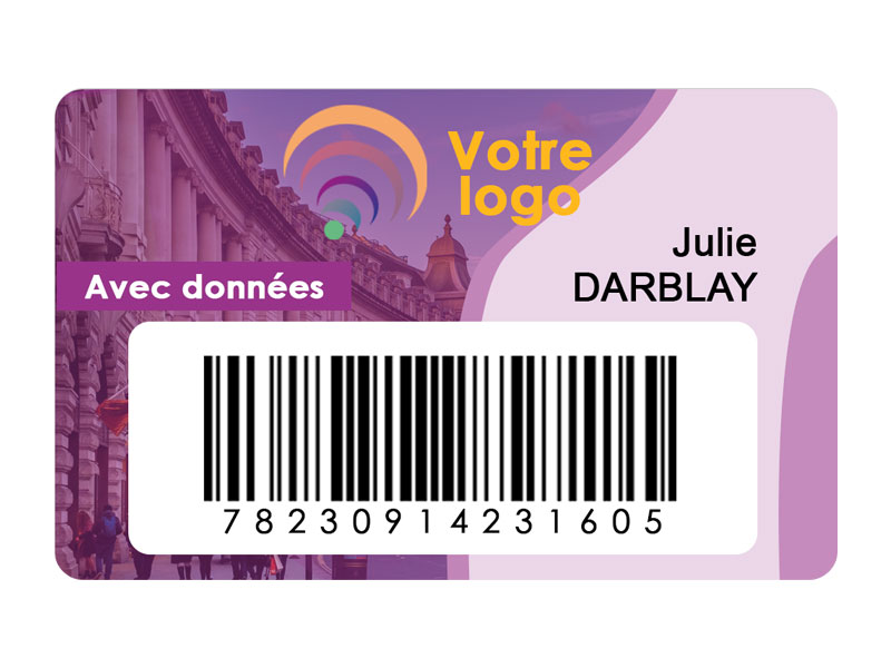 Fabrication de carte PVC personnalisée avec données variables