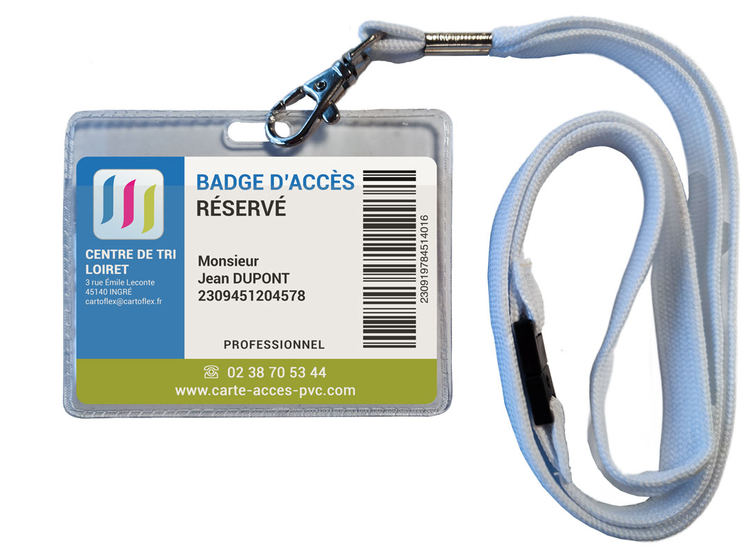 Fabrication de badge d'accès personnalisé