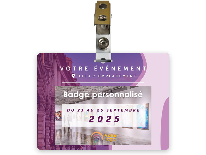 Fabrication de badge événementiel personnalisé