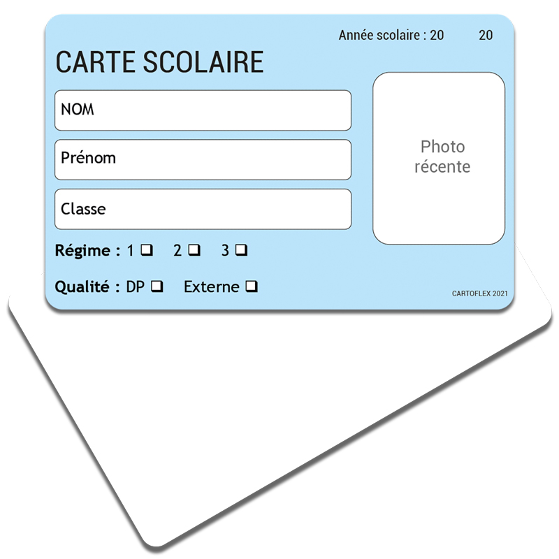 Carte personnalisée au Recto