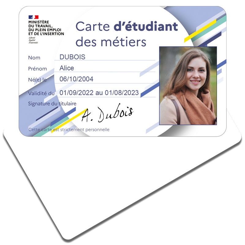 Carte personnalisée au Recto