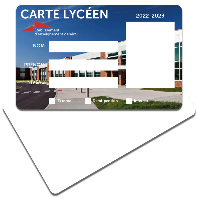 Carte personnalisée au Recto