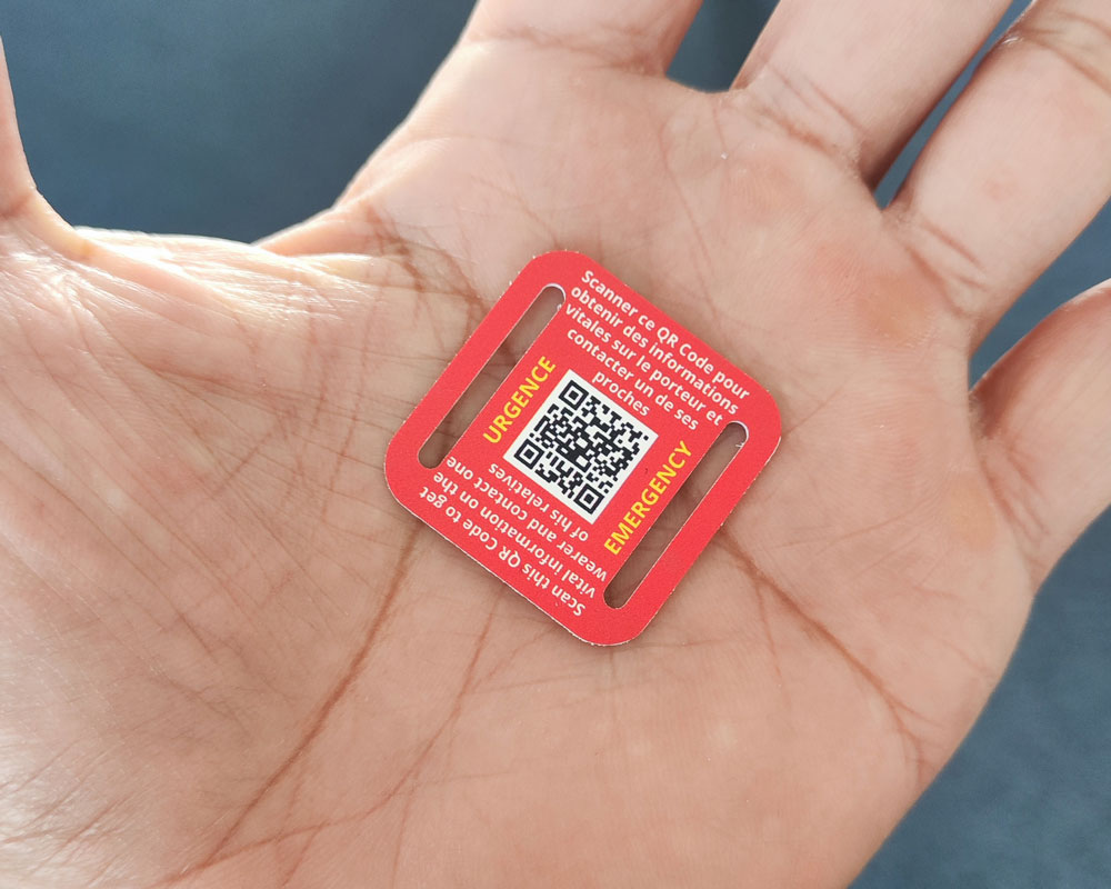 Porte Cl En PVC Expans Avec Impression D un QR Code